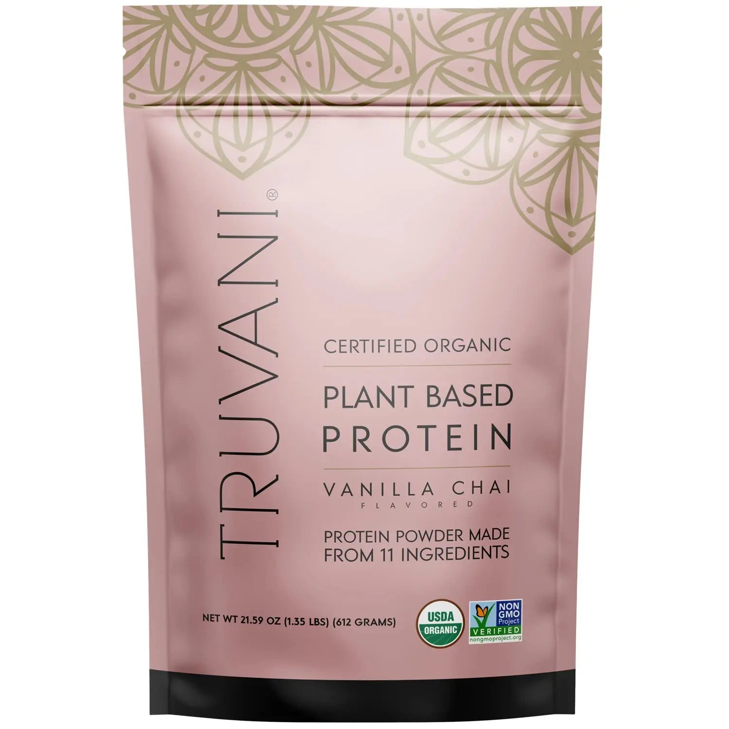 Truvani Organic Vegan Protein Powder Vanilla Chai - 20g of Plant Based Protein, Organic Truvani Au supplements