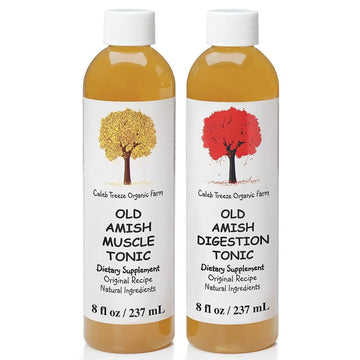 Old Amish Muscle and Digestion Tonic Pack (Formerly: Stops Leg Cramps and Stops Acid Reflux) with Apple Cider Vinegar Bundle by Caleb Treeze Caleb Treeze Au supplements