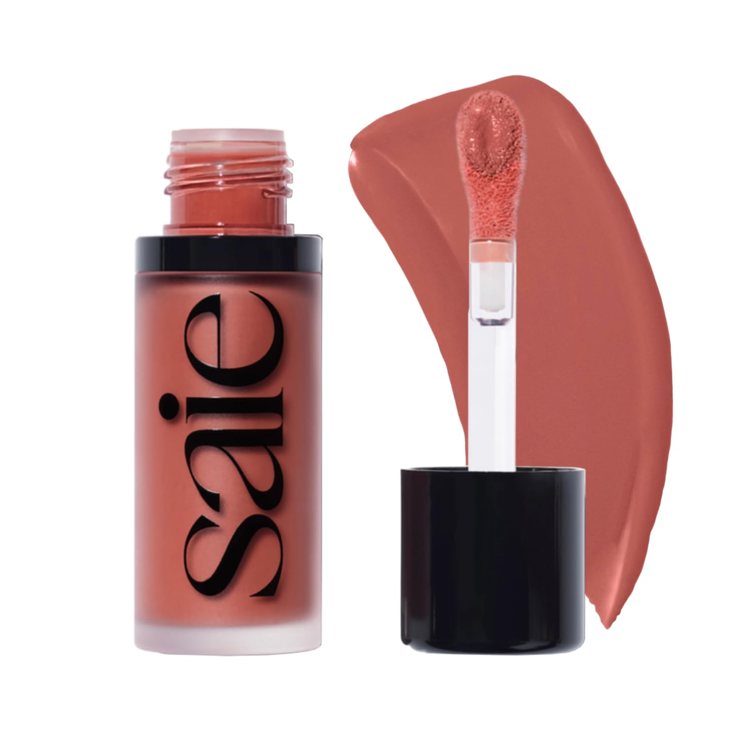 Saie Mini Glowy Super Gel Lightweight llluminator & Makeup Primer - Sunglow (0.5 oz) + Dew Blush - Lightweight Liquid Blush with a Blendable + Buildable Cream Finish - Cutie (.40 oz) Saie Au supplements