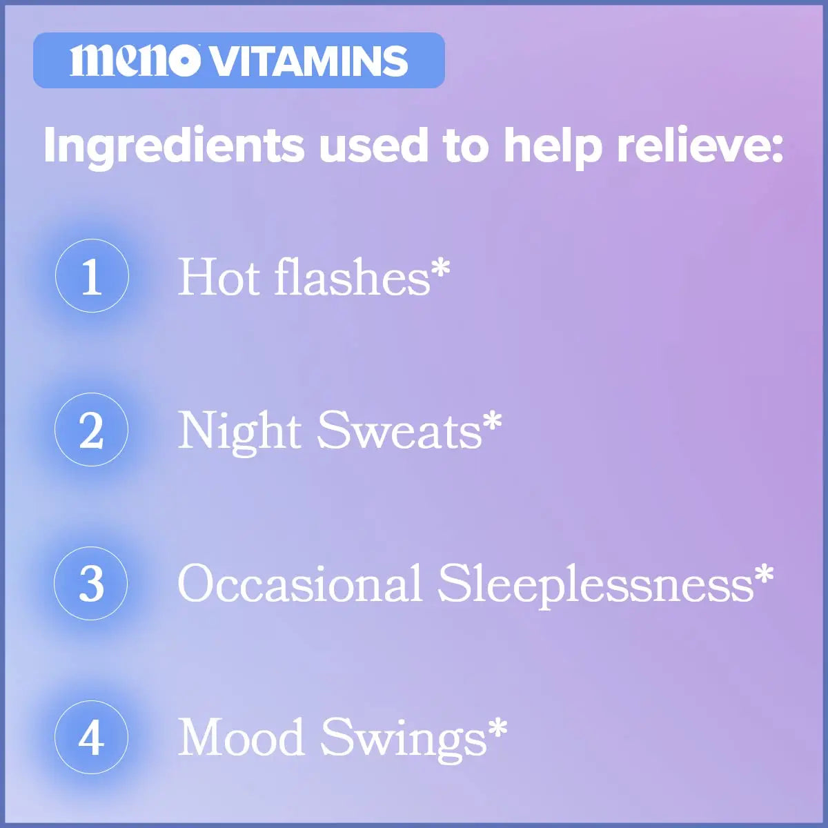 MENO Vitamins for Menopause, 30 Servings (Pack of 3) - Hormone-Free Menopause O Positiv Au supplements