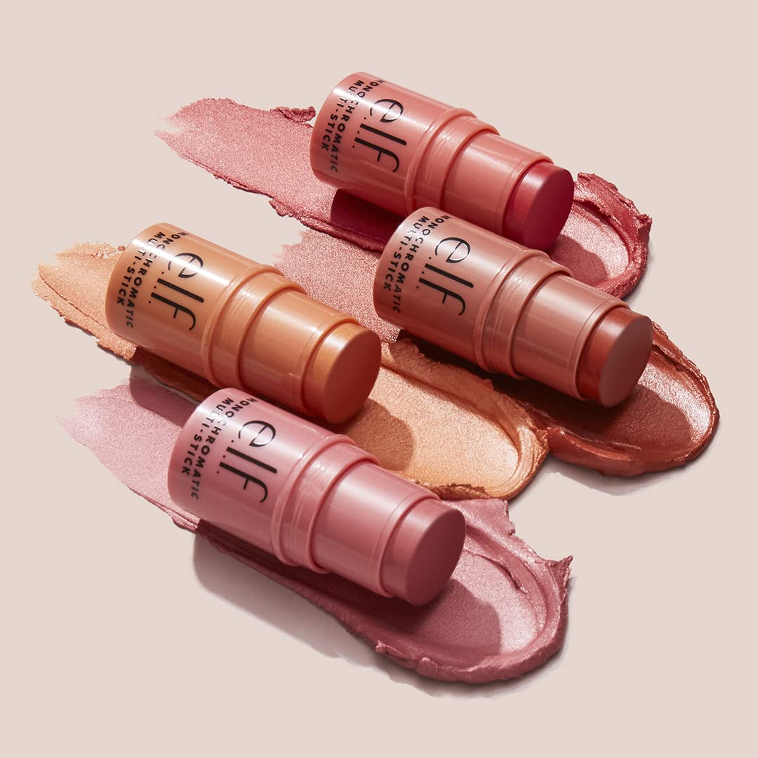 e.l.f. Monochromatic Multi Stick, Travel-Sized Luxuriously Creamy & Blendable Color For Eyes, Lips & Cheeks, Vegan & Cruelty-Free, Bronzed Cherry, 0.17 Oz e.l.f. Au supplements