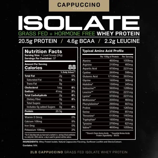 Muscle Feast Grass-Fed Whey Protein Isolate, All Natural Hormone Free Pasture Raised Muscle Feast Au supplements