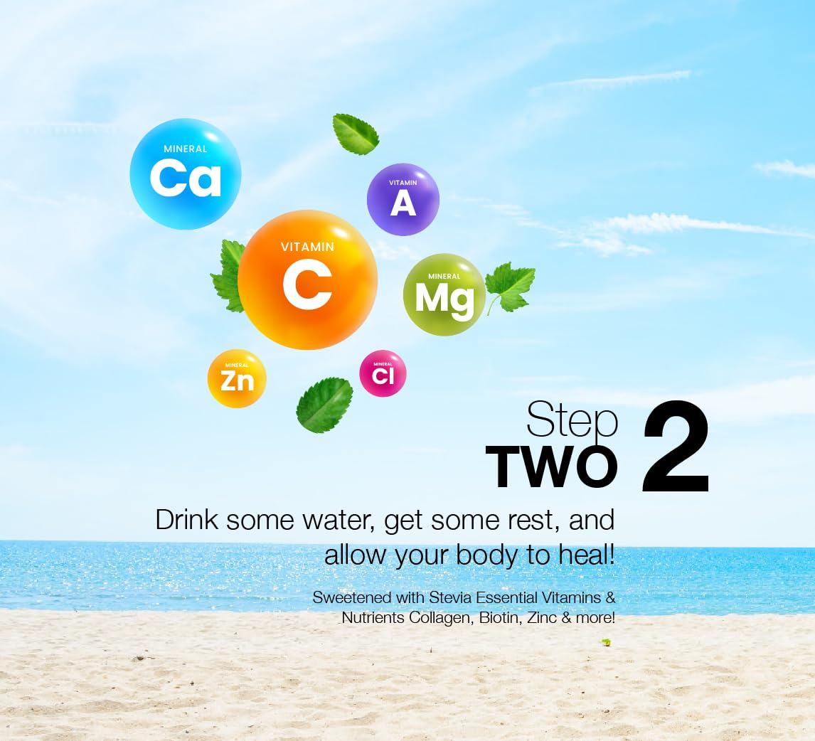 Sunburn Drink - Twin Pack - After Sun Skin Care - Supports Healthy Skin from The Inside Out -Promotes Hydration - Sun Damage Support - Mix with Water - Travel Size Sunburn Drink Au supplements