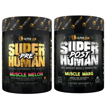 ALPHA LION Superhuman Pre Workout Powder & Post Workout Recovery Bundle, Sustained ALPHA LION Au supplements
