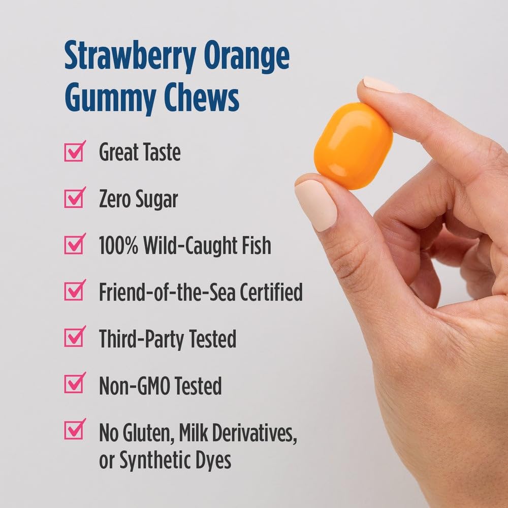 Nordic Naturals Zero Sugar DHA Prenatal Vitamin Gummies, Strawberry Orange Flavor - 27 Gummies - Supplements for Pregnancy - 600 mg Omega-3 Fish Oil and 400 IU Vitamin D3-27 Servings Nordic Naturals Au supplements