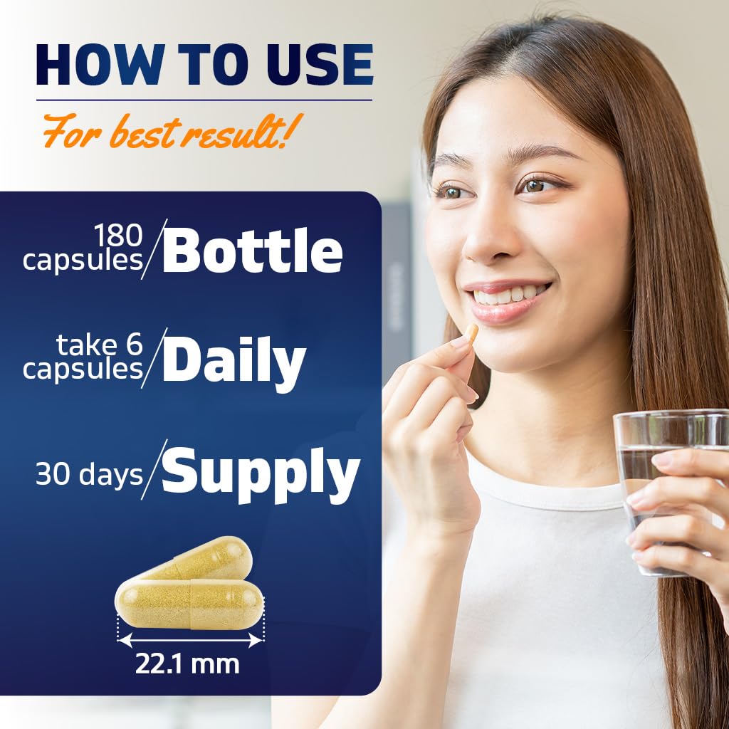 Vitamatic Bovine Colostrum 30% IgG Supplement 1500 mg per Serving - Supplement for Gut Health, Hair Growth, Beauty, Muscle Recovery, & Immune Support - 180 Veg Capsules Vitamatic Au supplements