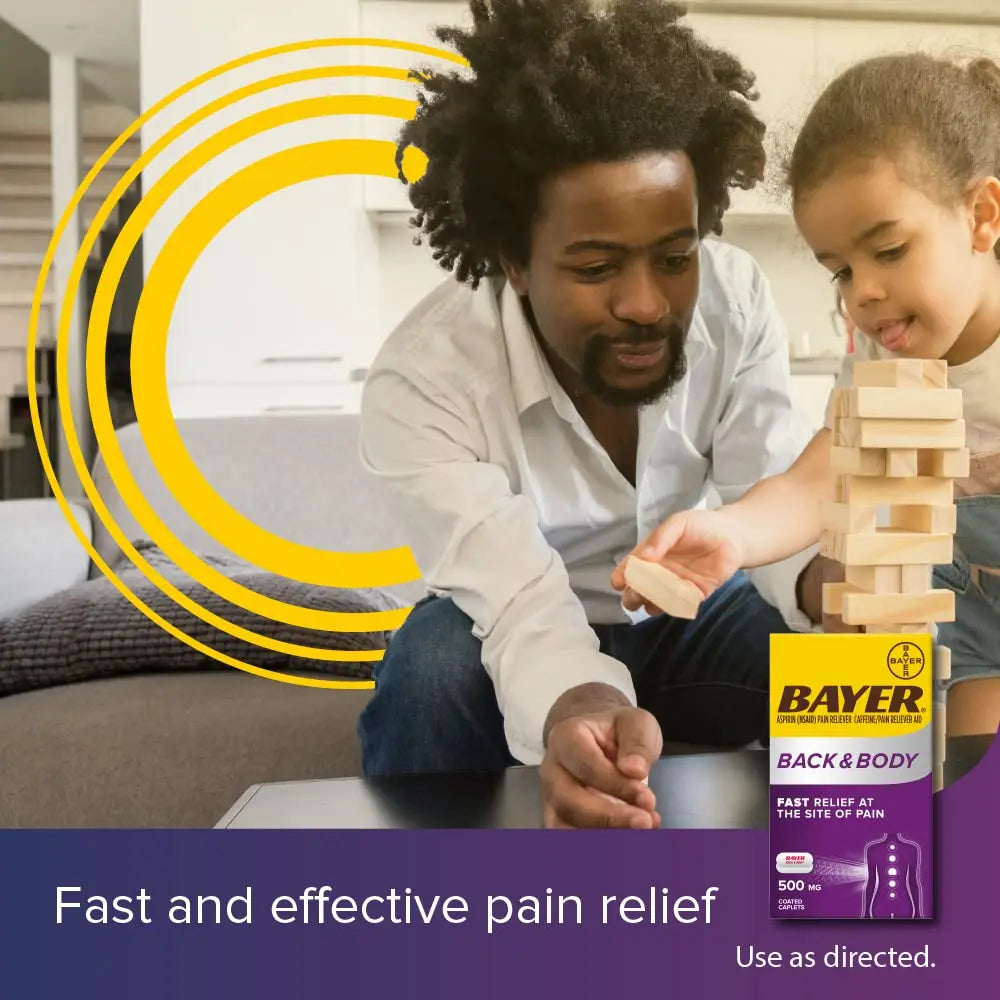 Bayer Extra Strength 500mg Aspirin Plus Caffeine for Powerful Pain Relief, 200 Coated Caplets Bayer Au supplements