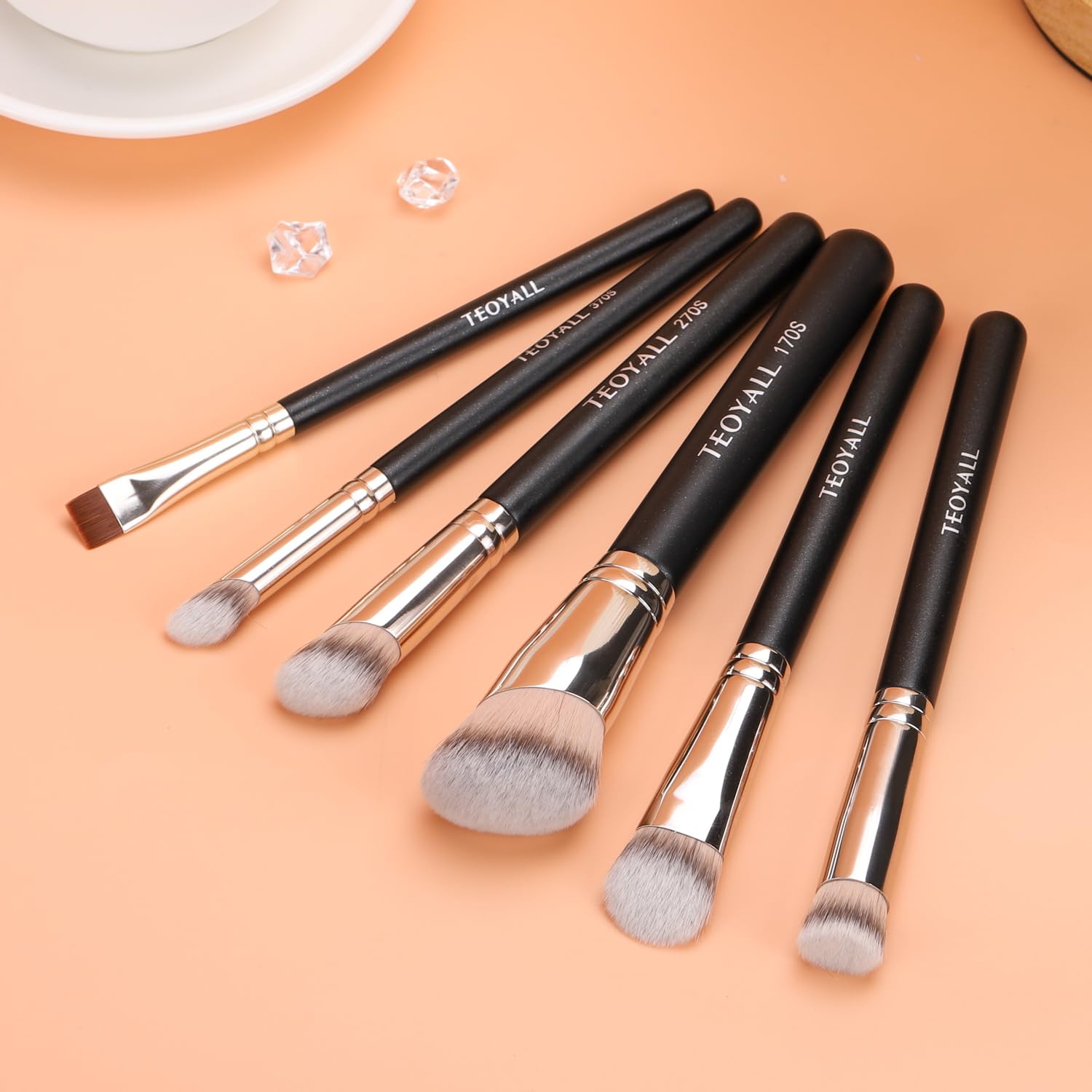 TEOYALL Foundation Contour Conceal Brush Set, 3PCS Angled Synthetic Kabuki Brush for Blending Setting Buffing with Liquid, Cream and Powder Cosmetic (170S/270S/370S) TEOYALL Au supplements