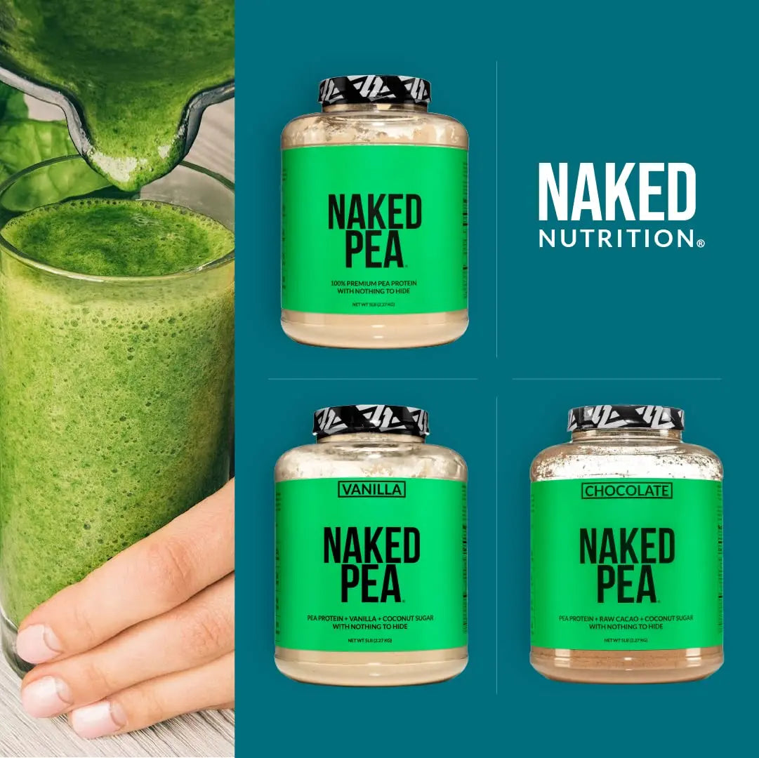 NAKED Pea - 5LB 100% Pea Protein Powder from North American Farms - Unflavored NAKED Au supplements