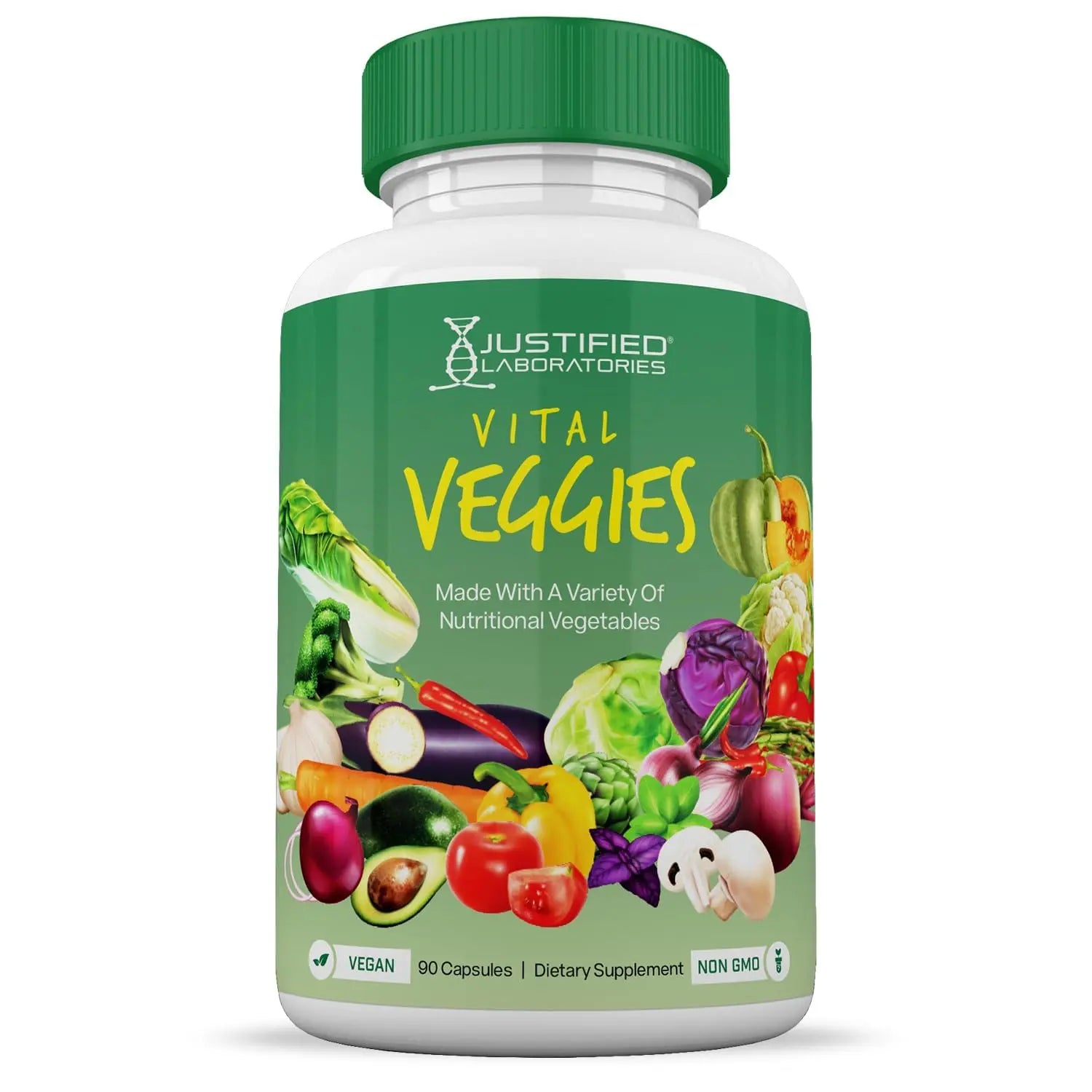 (10 Pack) Vital Fruits and Veggies Supplement Whole Food Red & Green Superfoods Non GMO Vegan Friendly 900 Veggie Capsules 10 Bottles Justified Laboratories Au supplements