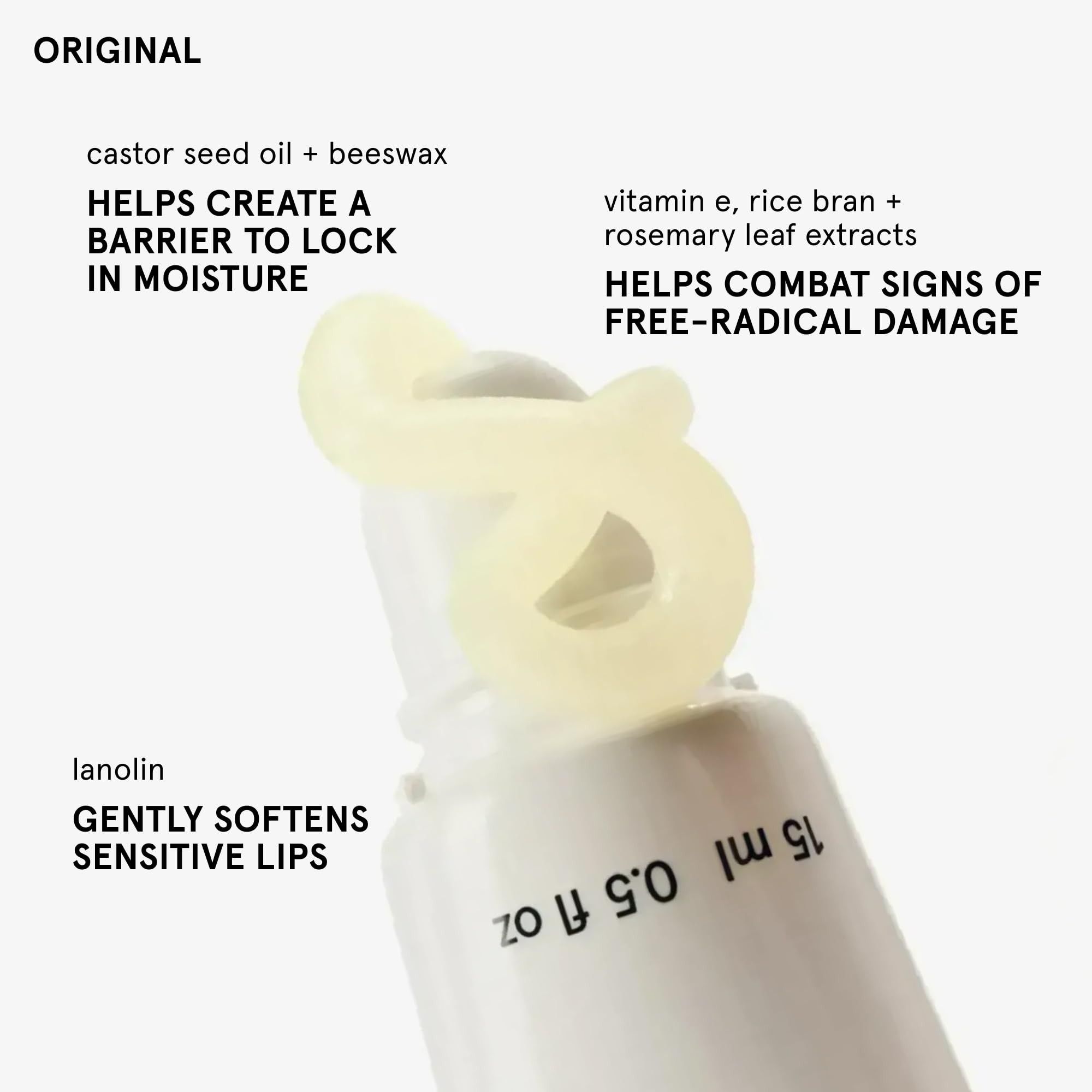 Glossier Balm Dotcom Hydrating Lip Balm - Universal Salve, Up to 12Hr Moisture - Lanolin, Beeswax & Castor Oil for Dry Lips, Cuticles & Skin - Original, Clear Fragrance-Free, 15ml Glossier Au supplements