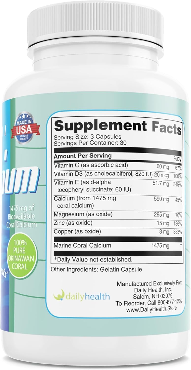 Daily Health, FlexProtex D Joint Muscle Support Supplement 3 Bottles Plus 1 Bottle Daily Marine Coral Calcium 90 Capsules Daily Health Au supplements
