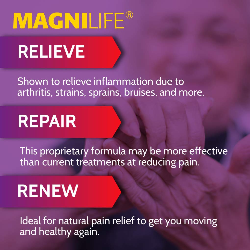 MagniLife Pain & Inflammation Relief Foam, 4 oz, Non-Greasy Arthritis Pain Reliever for Muscle, Joint, Knee, Hip, Back, Foot, Helps Ease Stiffness, Soreness, Swelling & Everyday Discomfort MagniLife Au supplements