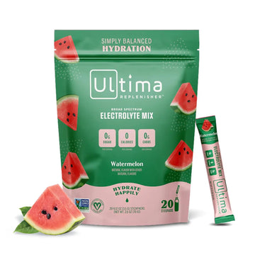 Ultima Replenisher Daily Electrolyte Drink Mix – Watermelon, 20 Stickpacks Ultima Replenisher Au supplements