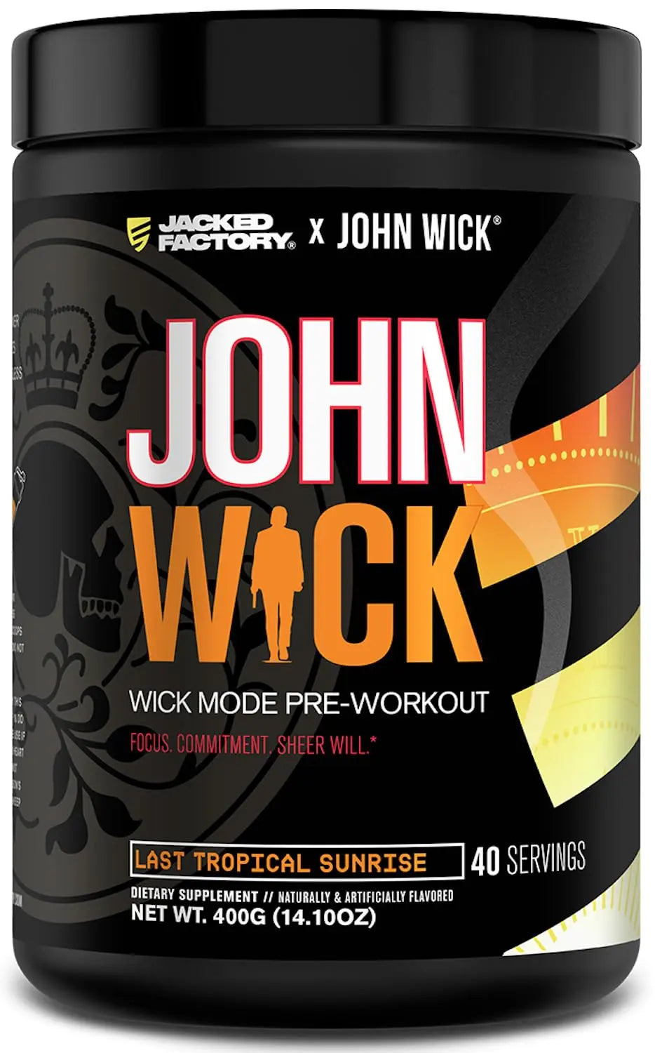 Jacked Factory X John Wick - Wick Mode Pre Workout Powder - Intense Energy, Battle-Ready Focus, Unstoppable Commitment, and Sheer Will Jacked Factory Au supplements
