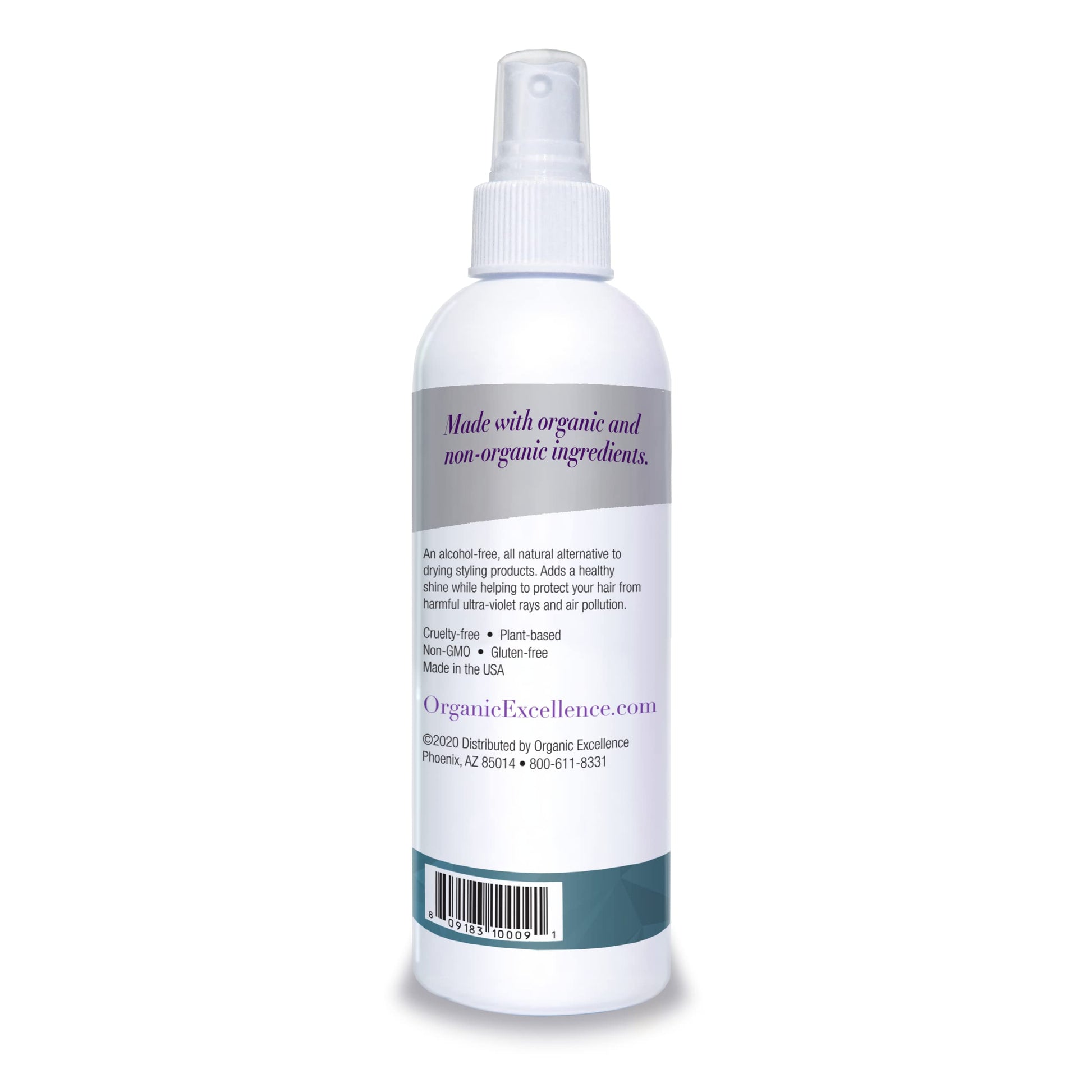 Organic Excellence Wild Mint Styling Spray, Alcohol-Free, pH Neutral, 8 Ounce Organic Excellence Au supplements