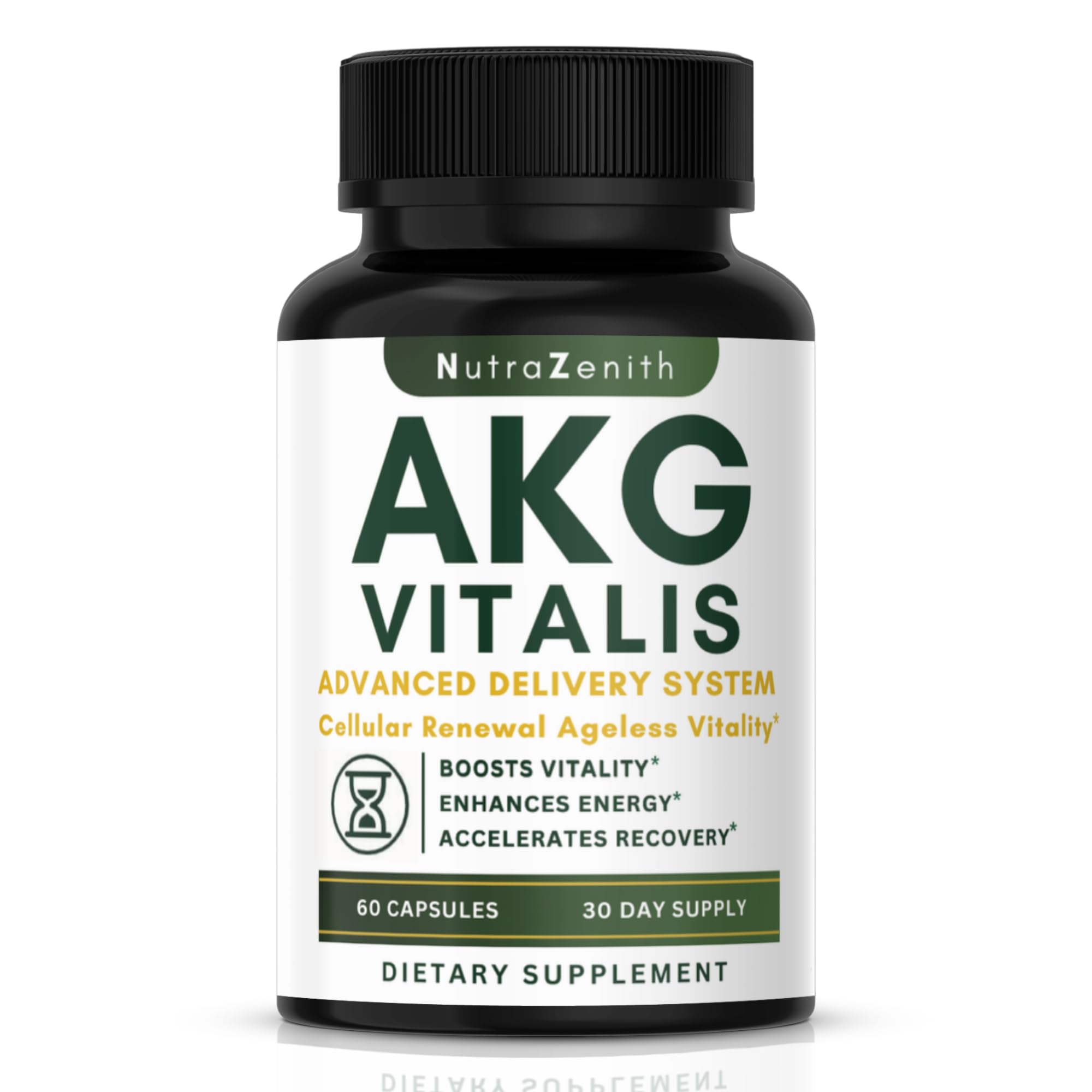 AKG Anti-Aging & Energy Boost Supplement with Vitamin B6, Vitamin C & L-Arginine – 60 Capsules for Youthful Skin, Cellular Renewal & Vitality Support Arazo Nutrition Au supplements