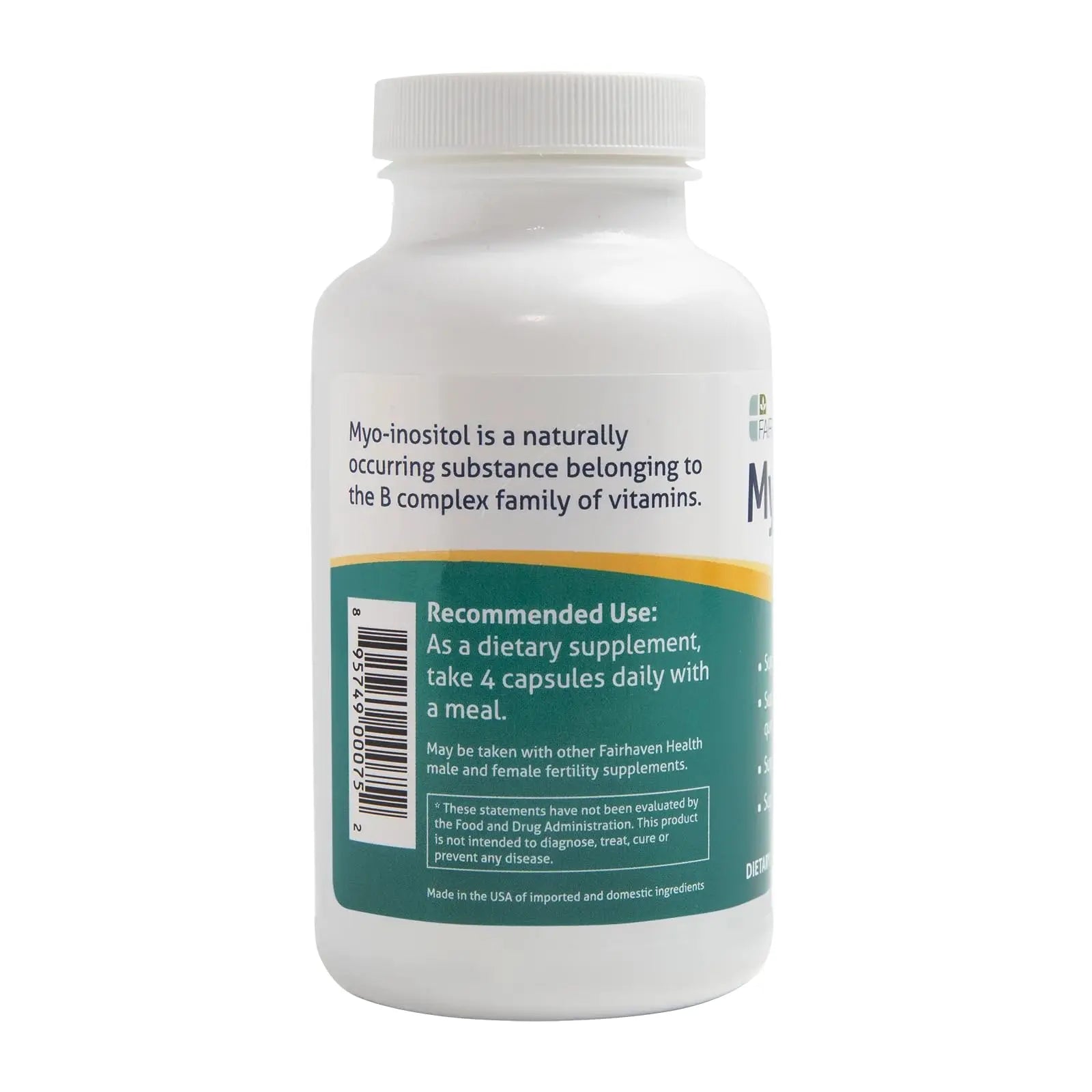 Fairhaven Health Myo-Inositol Supplement 2000mg | Male and Female Fertility Supplement Fairhaven Health Au supplements