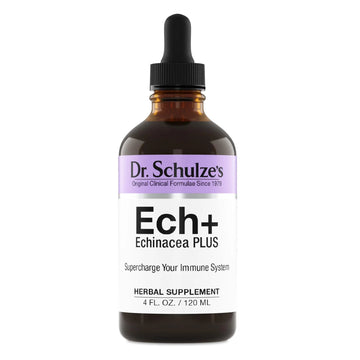 Dr. Schulze's Echinacea Plus | Echinacea Root and Seed | All Organic Extract | Gluten-Free Dr. Schulze's Au supplements