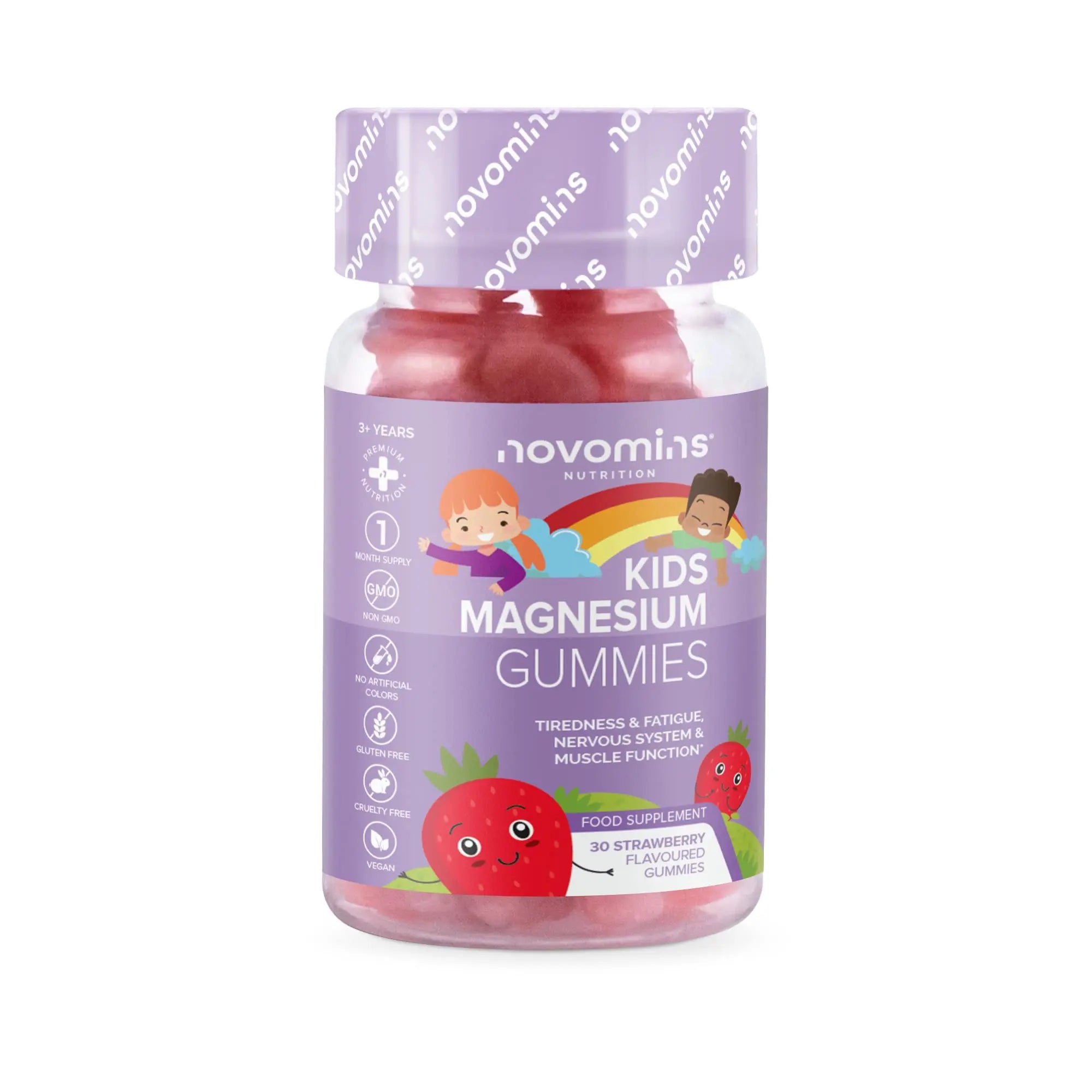 Kids Magnesium Gummies – Vegan - 1 Month Supply – Childrens Supplements – 30 Chewa novomins Au supplements