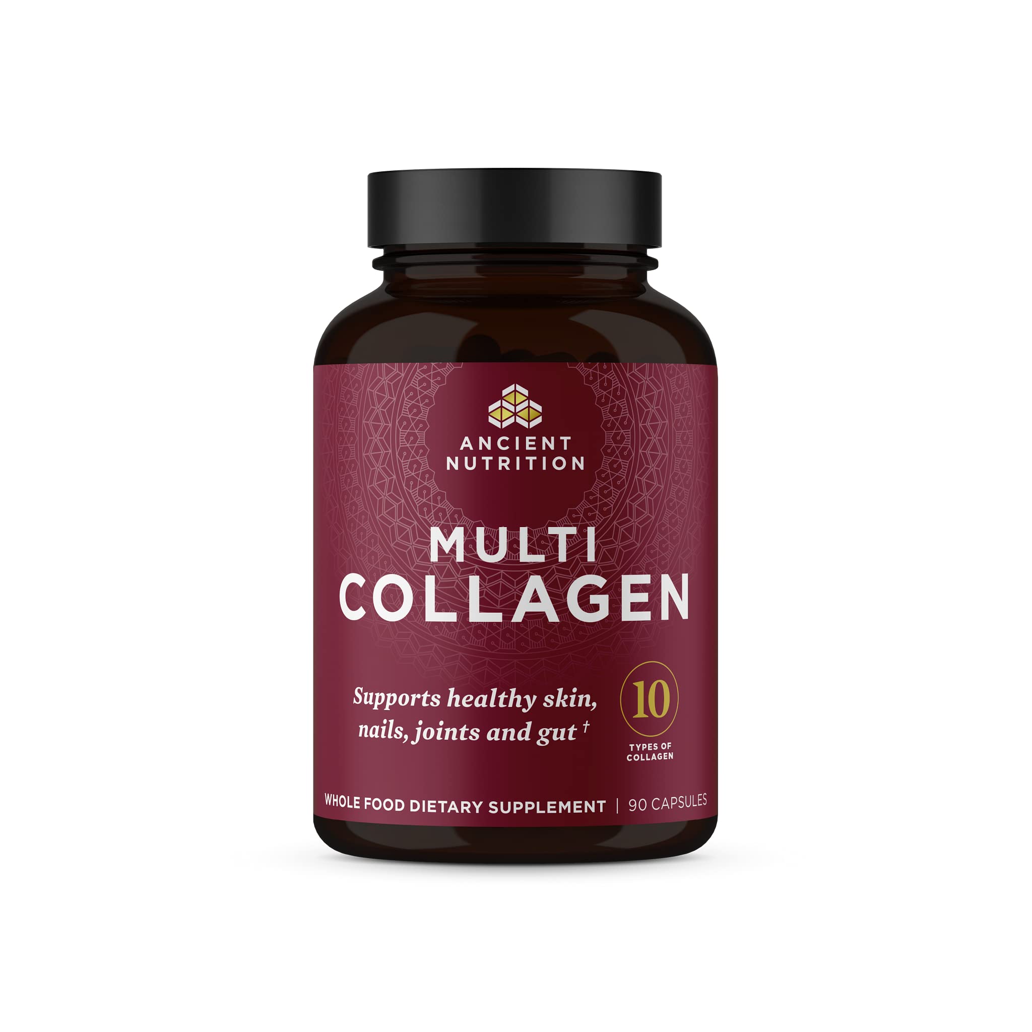 Ancient Nutrition Collagen Peptides Pills, Hydrolyzed Multi Collagen Supplement, Types I, II, II, V & X, Supports Healthy Skin and Nails