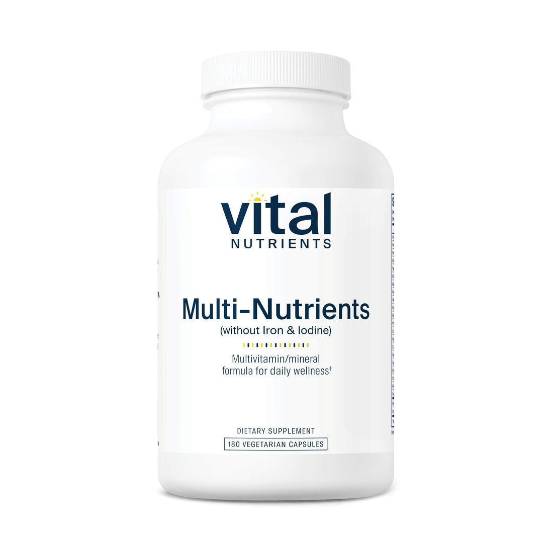 Vital Nutrients Multi-Nutrients (No Iron or Iodine) - Comprehensive Vegetarian Daily Multivitamin and Mineral Formula with Potent Antioxidants* - Gluten, Dairy, Soy Free - Non-GMO - 180 Capsules Vital Nutrients Au supplements