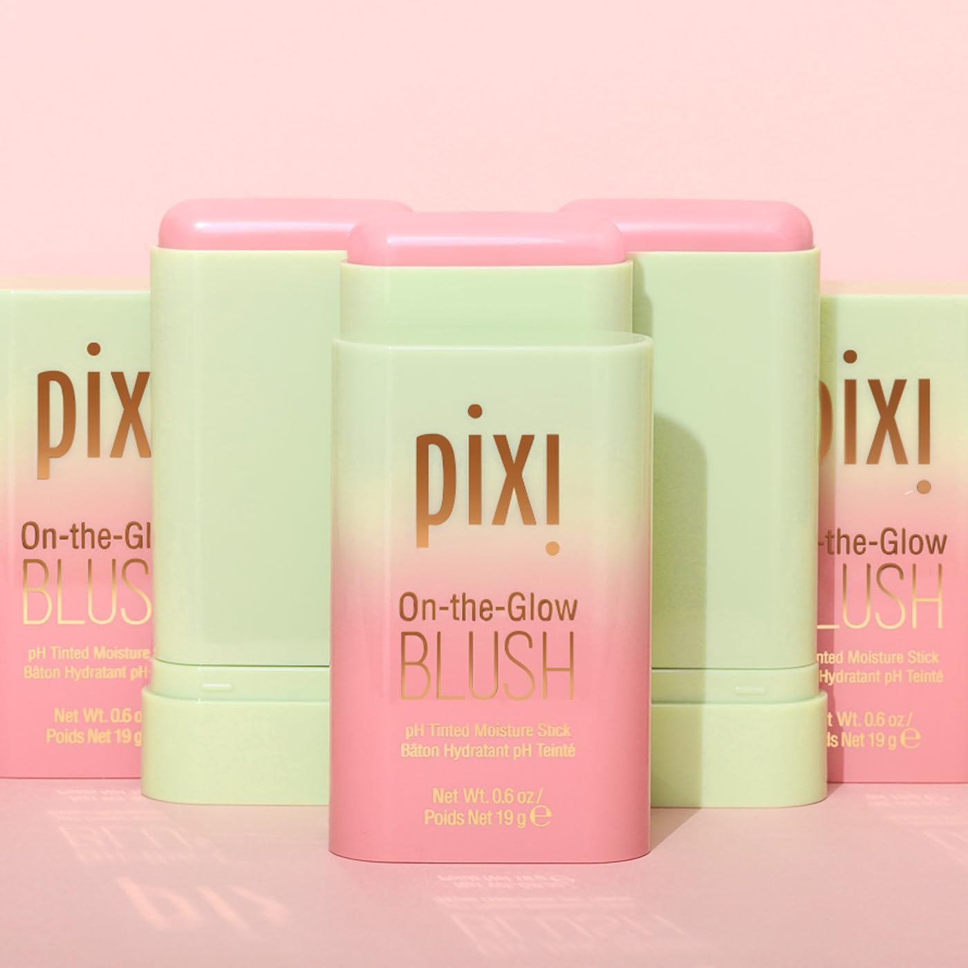 Pixi On-the-Glow Blush Stick in CheekTone, pH Reactive Hydrating Tinted Moisture Stick for Cheeks and Lips with Ginseng, Aloe Vera and Fruit Extracts, Twist-Up Design, Paraben-Free, 19g / 0.6 oz Pixi Au supplements