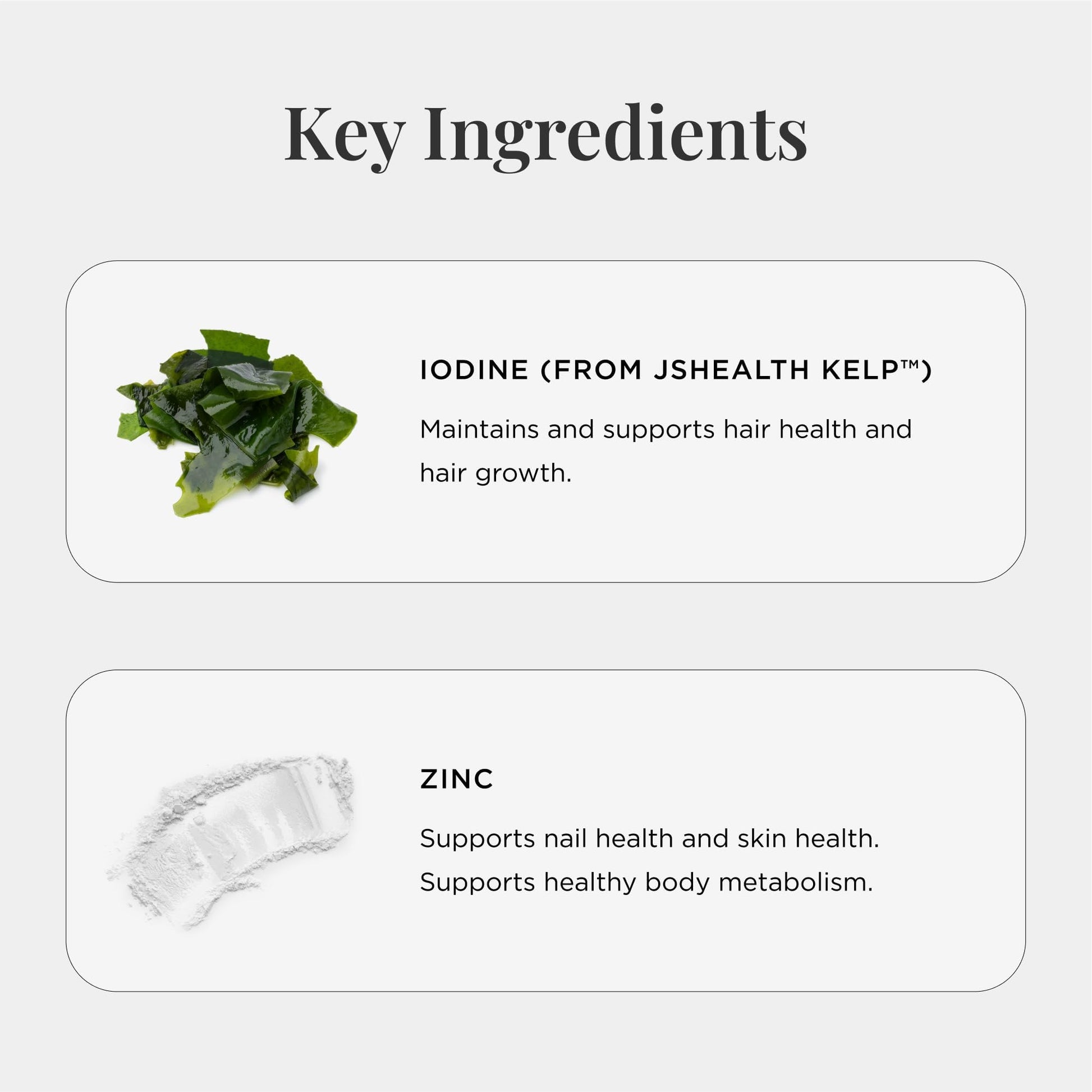 JSHealth Hair Growth Vitamins for Women. Hair + Energy with Kelp Iodine and Zinc. Supports Thickness, Strength, Energy. Nutritionist-Formulated (60 Capsules) JSHealth Au supplements