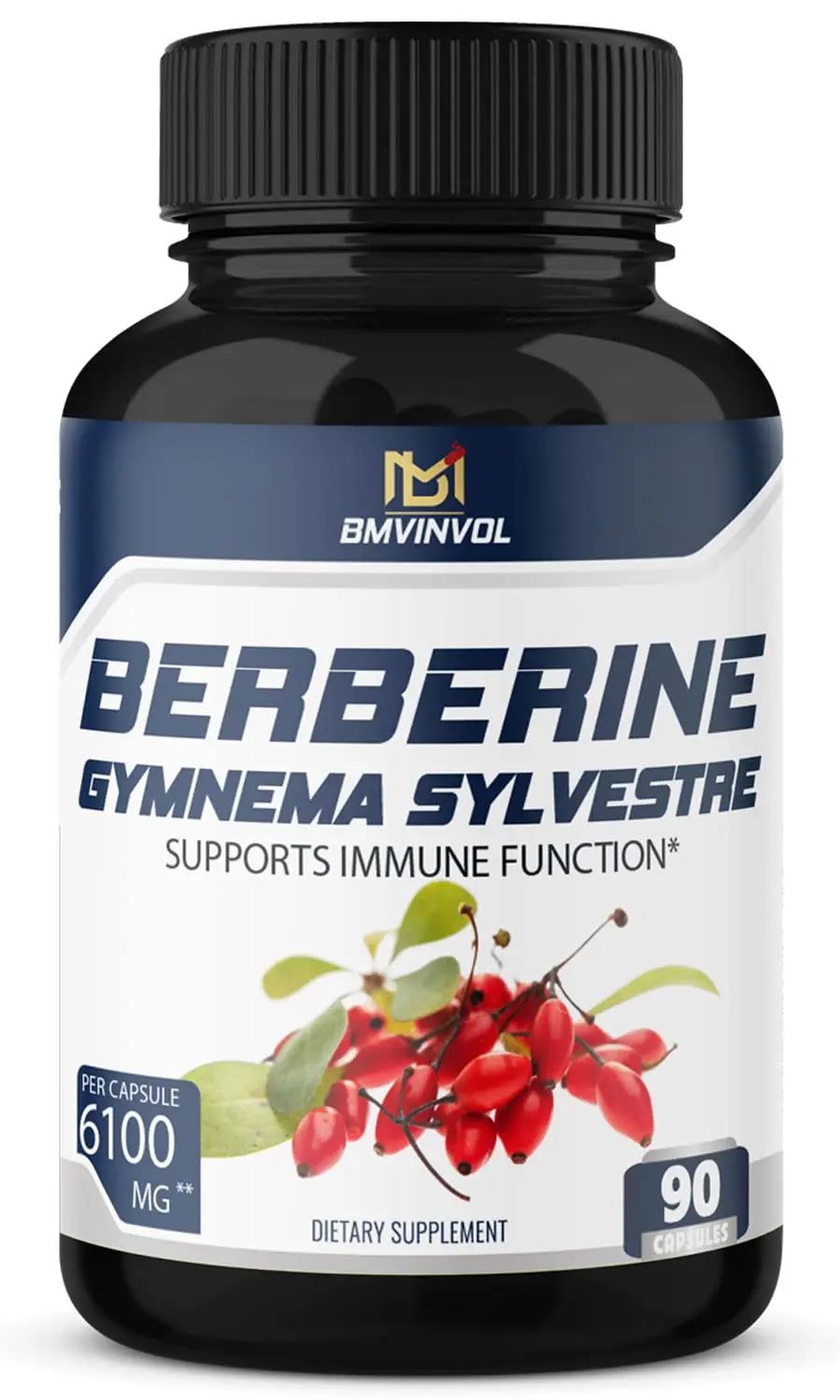 BMVINVOL 5-in-1 Berberine Supplement 6100mg with Ceylon Cinnamon, Gymnema BMVINVOL Au supplements