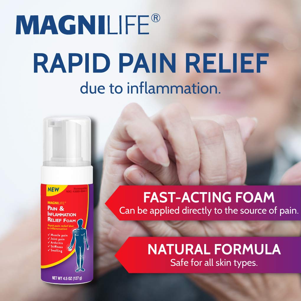MagniLife Pain & Fatigue Relief Cream 4 oz Pain & Inflammation Relief Foam 4 oz. Natural Joint & Muscle Pain Relief Bundle for Shoulders, Back, Knees, Arthritis, Stiffness & Soreness MagniLife Au supplements