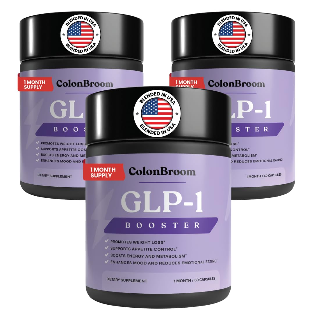 ColonBroom GLP-1 Weight Management Supplement for Women & Men - GLP1 Supports Gut Health, Metabolic Wellness & Appetite Regulation - Vegan, Gluten-Free Diet Capsules | 180 Count (New Formula) ColonBroom Au supplements