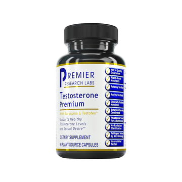 Premier Research Labs Testosterone Premium - Testosterone Supplement for Men, All Natural Testosterone Complex, Premier Labs Testosterone Support, Fenugreek, Cordyceps & Maca - 90 Vegetarian Capsules Premier Research Labs Au supplements