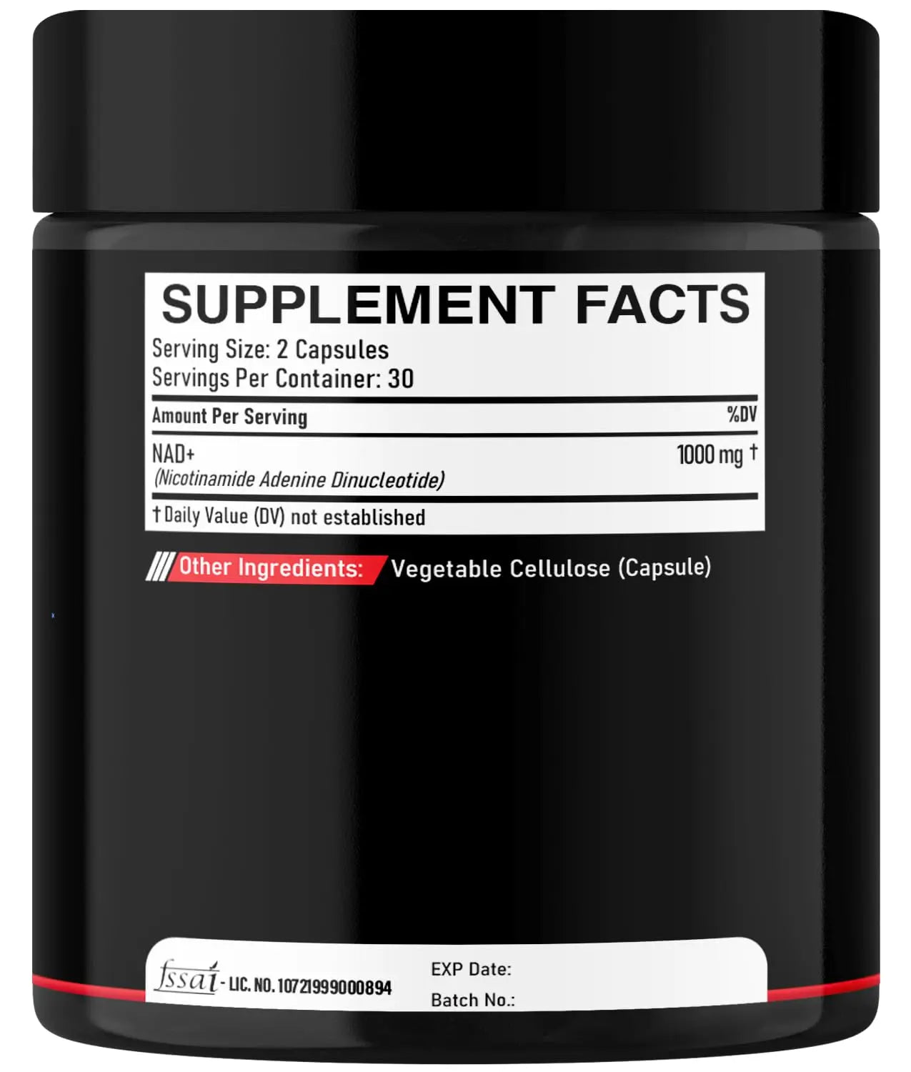 DEDICAD NAD Supplement 1000 mg - Pure NAD Supplement - Energy and DNA Repair, Aging Defense, Brain Function - 60 Capsules DEDICAD Au supplements