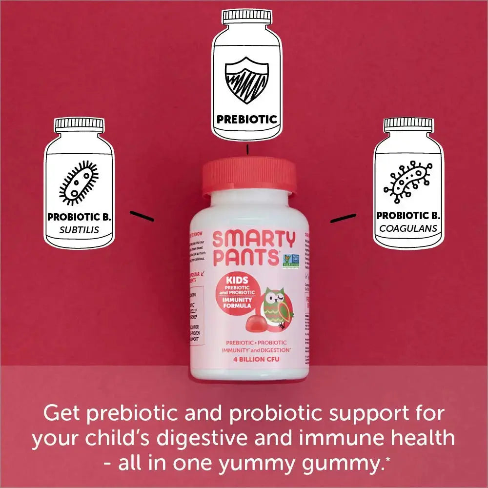 SmartyPants Organic Kids Multivitamin Gummies: Probiotics & Kids Probiotic Immunity Gummies: Prebiotics & Probiotics for Digestive Health and Immune Support Supplement SmartyPants Au supplements