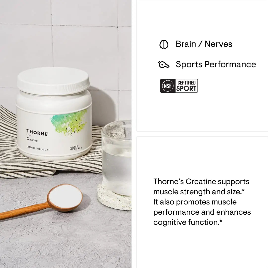 THORNE Creatine - Creatine Monohydrate, Amino Acid Powder - Support Muscles THORNE Au supplements