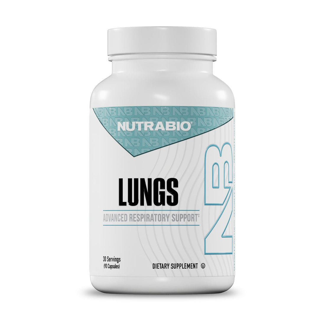 NutraBio Lungs Supplement - Blend of Immuno-LP20 and Natural Extracts to Help Support Respiratory & Immune Health - 90 Capsules NutraBio Au supplements
