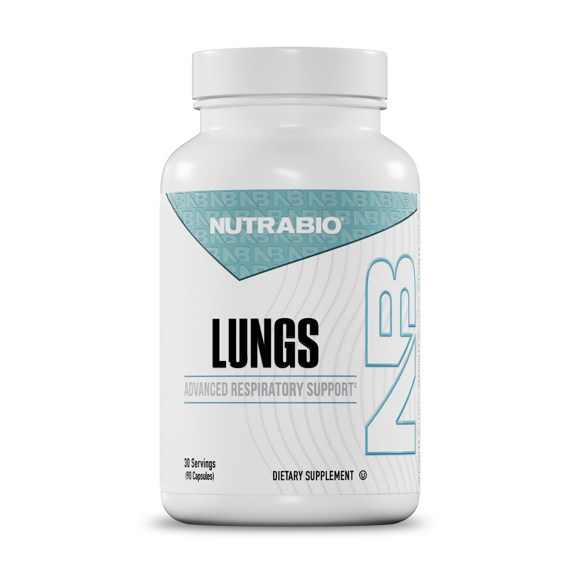 NutraBio Lungs Supplement - Blend of Immuno-LP20 and Natural Extracts to Help Support Respiratory & Immune Health - 90 Capsules NutraBio Au supplements