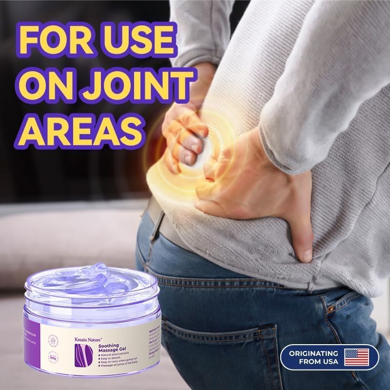 Kreain Nature 2 PCS Joint Gel Purple Soothing Massage Gel Soothes Knees, Lumbar, Neck, Back, Shoulders, Hands, and Feet, 1.76 oz Kreain Nature Au supplements