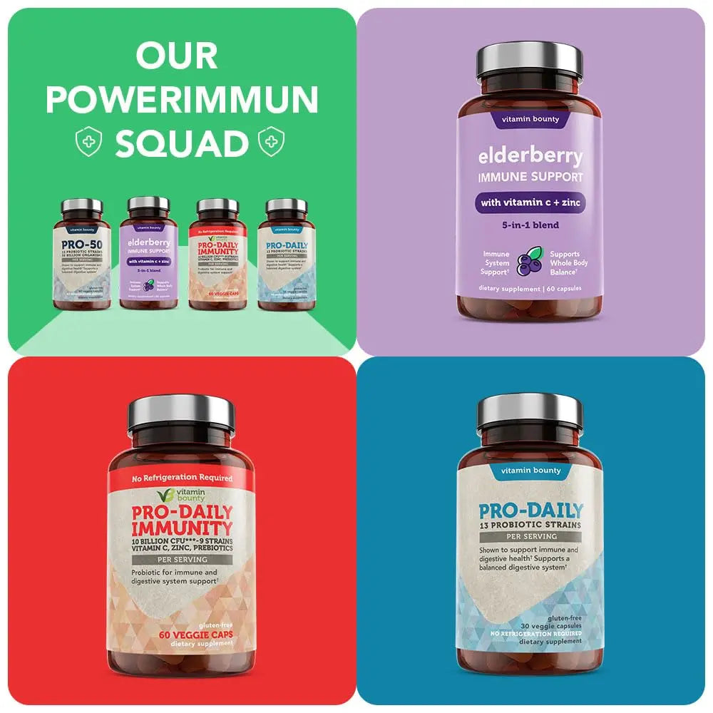 Vitamin Bounty Pro-50 Probiotics - 13 Probiotic Strains, Gut Health, Digestive Health Vitamin Bounty Au supplements