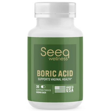 Seeq Wellness Boric Acid Vaginal Suppositories - Helps Support Odor Control and Balance Vaginal PH Seeq Wellness Au supplements