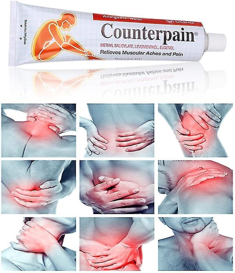 Counterpain® Warm Balm for Temporary Relief of Minor Muscular Aches and Pain, Methyl Salicylate, Levomenthol, Eugenol, Made in Indonesia Counterpain Au supplements