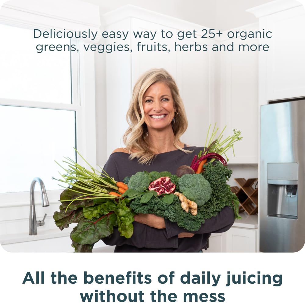 Ancient Nutrition SuperGreens Powder with Probiotics, Organic Berry Flavor Greens, Made from Real Fruits, Vegetables and Herbs, Digestive and Energy Support, 25 Servings, 6.7oz Ancient Nutrition Au supplements