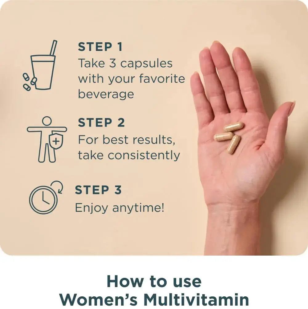 Ancient Nutrition Multivitamin for Women, Multi Women's, Methylated Vitamin D, C, B12, Zinc, Magnesium Ancient Nutrition Au supplements