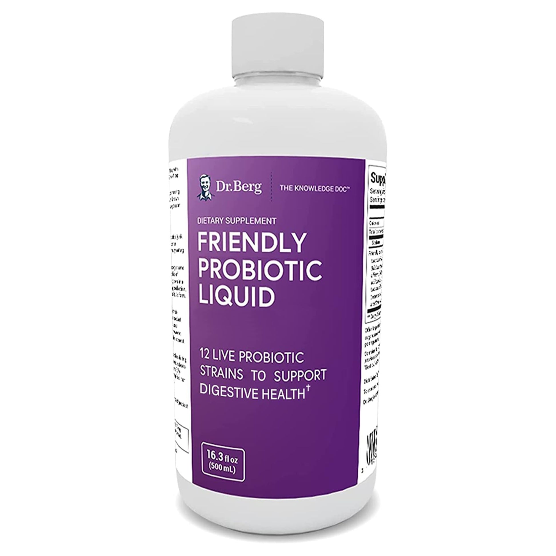 Dr. Berg's Friendly Probiotic Liquid Supplement Drink Mix w/ 12 Live Probiotics Strains Dr. Berg Nutritionals Au supplements