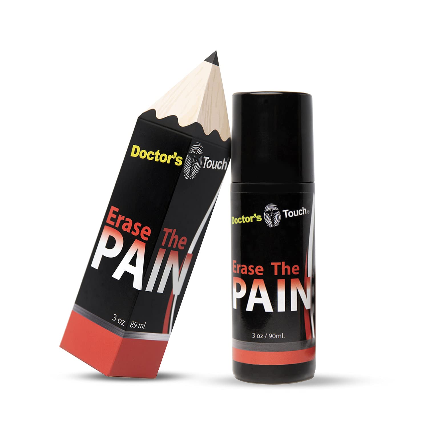 Doctor's Touch Erase The Pain Relief Roll On - Fast Acting Topical Pain Relief Roll On for Nerves, Joints, All Muscle Soreness and Discomfort - Roll on Muscle Pain Relief Doctor's Touch Au supplements