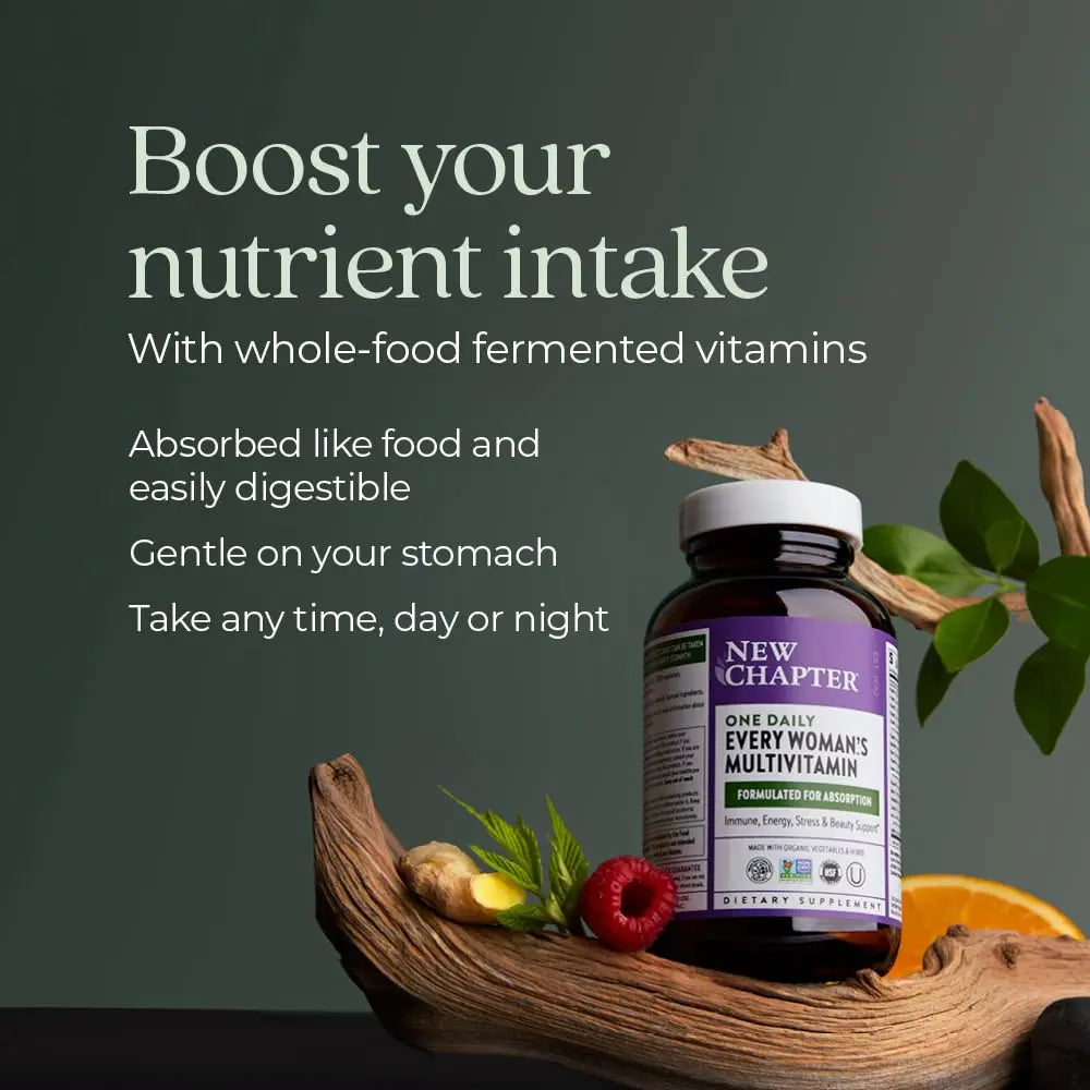 New Chapter Women's Multivitamin for Immune, Beauty + Energy Support with 20+ Nutrients -- Every Woman's One Daily New Chapter Au supplements