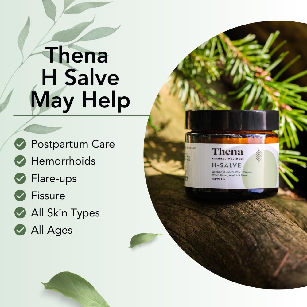 Intense Hemorrhoid Treatment Natural Hemorrhoid Relief Cream, Max Strength Herbal Anal Fissure Relief Ointment with Organic Witch Hazel for Postpartum Piles, Best with Thena Sitz Bath Soak Women Men THENA Natural Wellness Au supplements