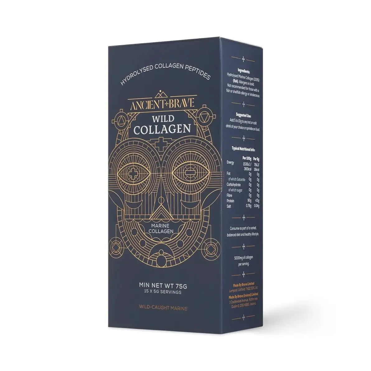Ancient + Brave Wild Collagen Sachets 15 x 5g - Wild Caught Marine Collagen Powder Ancient + Brave Au supplements