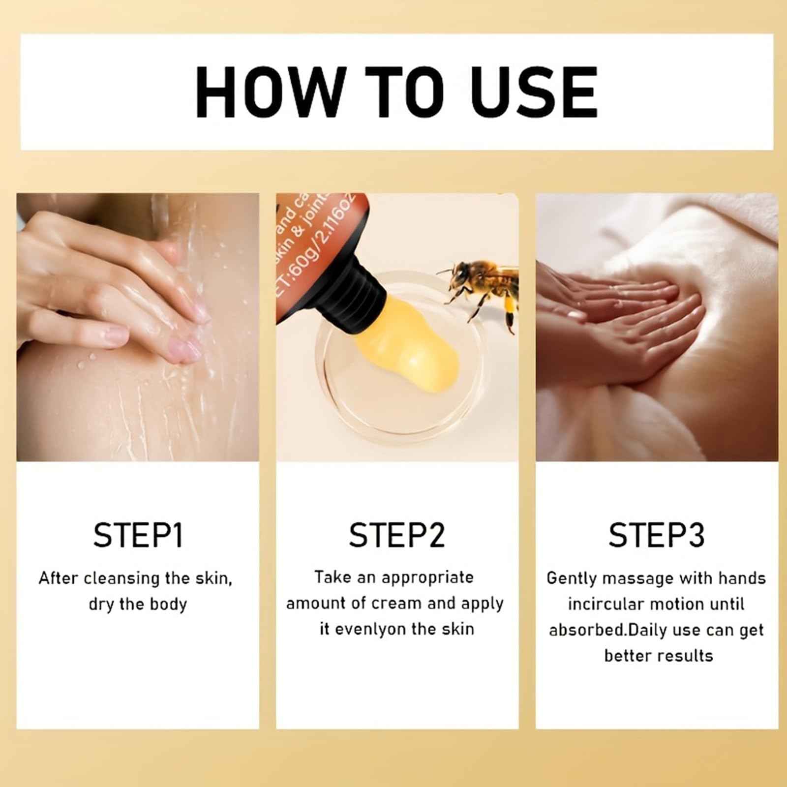 xiaoks 2PACK Bee Venom Joint Cream, 60g - Natural Bee Venom Infused Formula for Intensive Joint Support, Deep Skin Moisturization, Daily Care to Nourish Skin and Promote Joint Comfort (2) xiaoks Au supplements