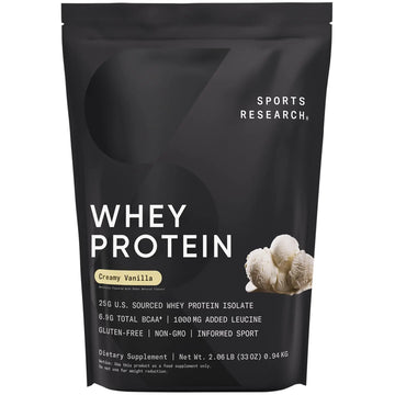 Sports Research Whey Protein Isolate - Sports Nutrition Protein Powder 25g per Serving Sports Research Au supplements
